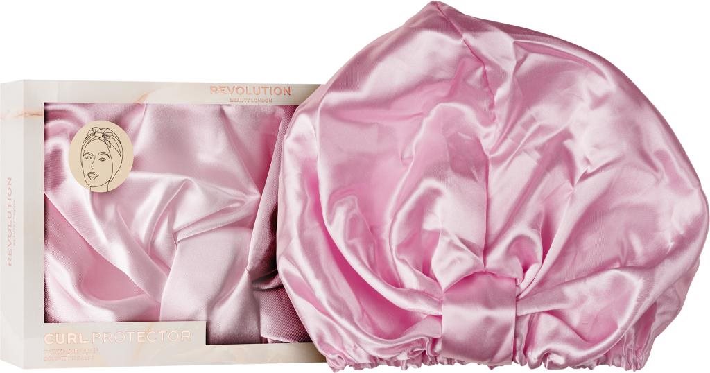 REVOLUTION HAIRCARE Satin Hair Wrap Pink Čiapka