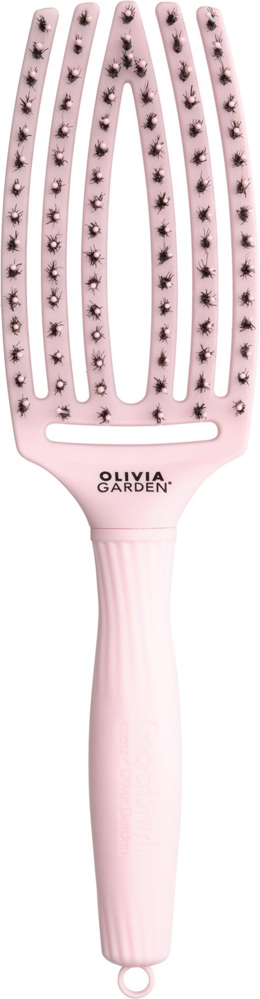 OLIVIA GARDEN Fingerbrush Pastel Pink Medium Hajkefe