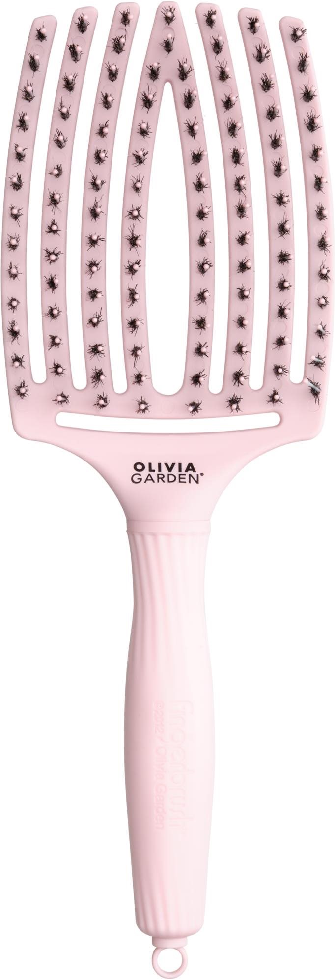 OLIVIA GARDEN Fingerbrush Pastel Pink Large Kefa na vlasy