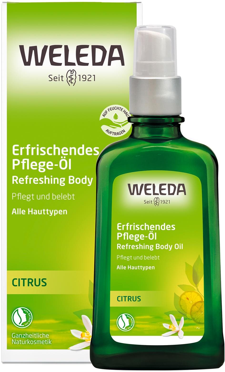 WELEDA Citrusový osviežujúci olej 100 ml Masážny olej