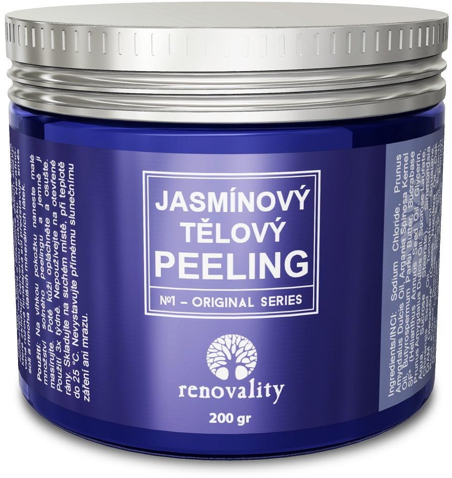 RENOVALITY Jazmínový Telový Peeling 200 g Peeling na telo