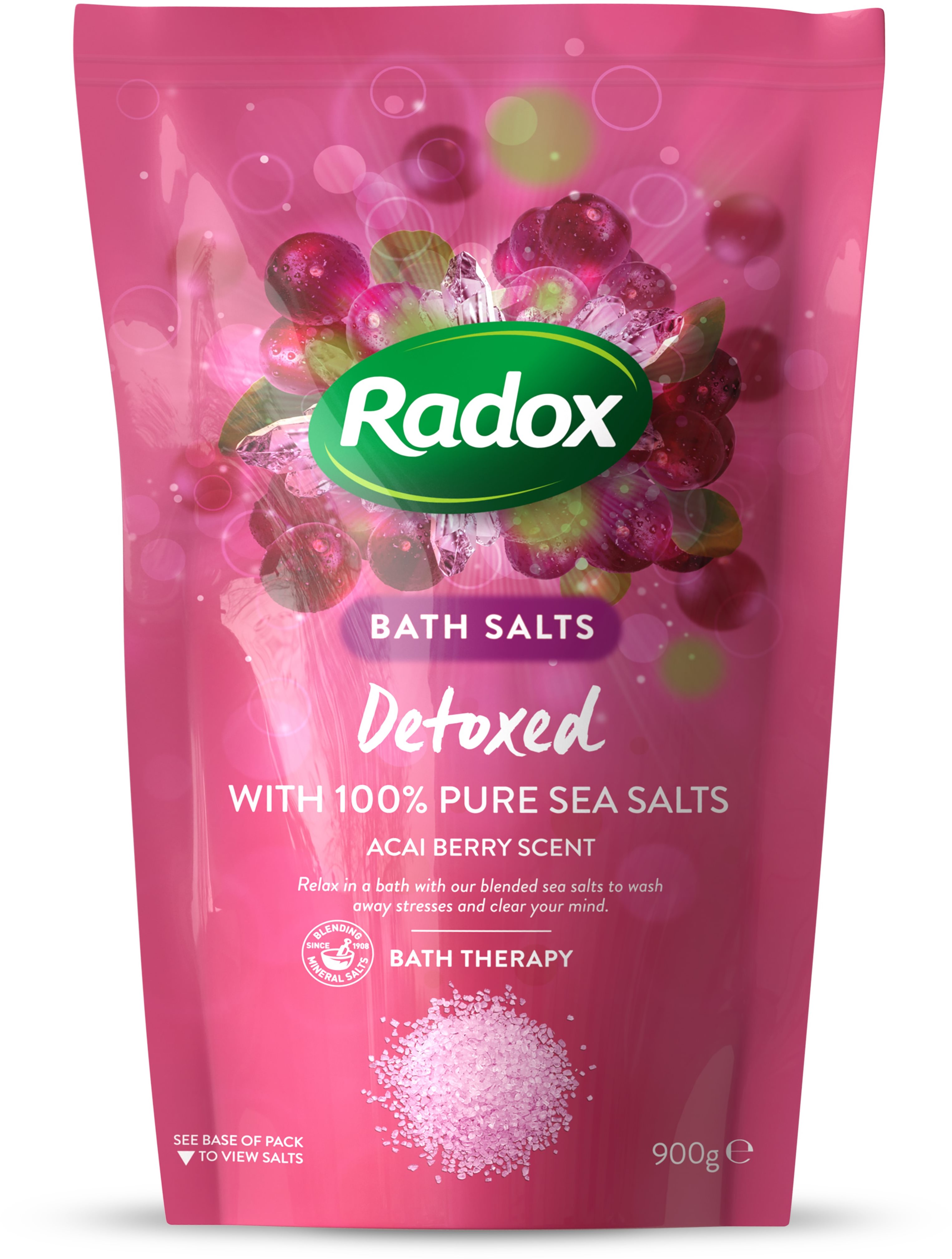 RADOX Detoxed Bath Salts 900 g Soľ do kúpeľa