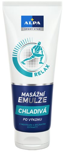 ALPA Masážní Emulze RELAX Chladivá po výkonu 210 ml Tělový krém