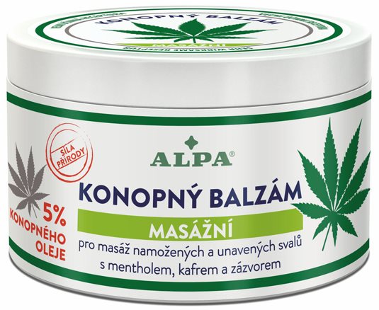 ALPA Konopný Balzám MASÁŽNÍ 250 ml Tělový krém