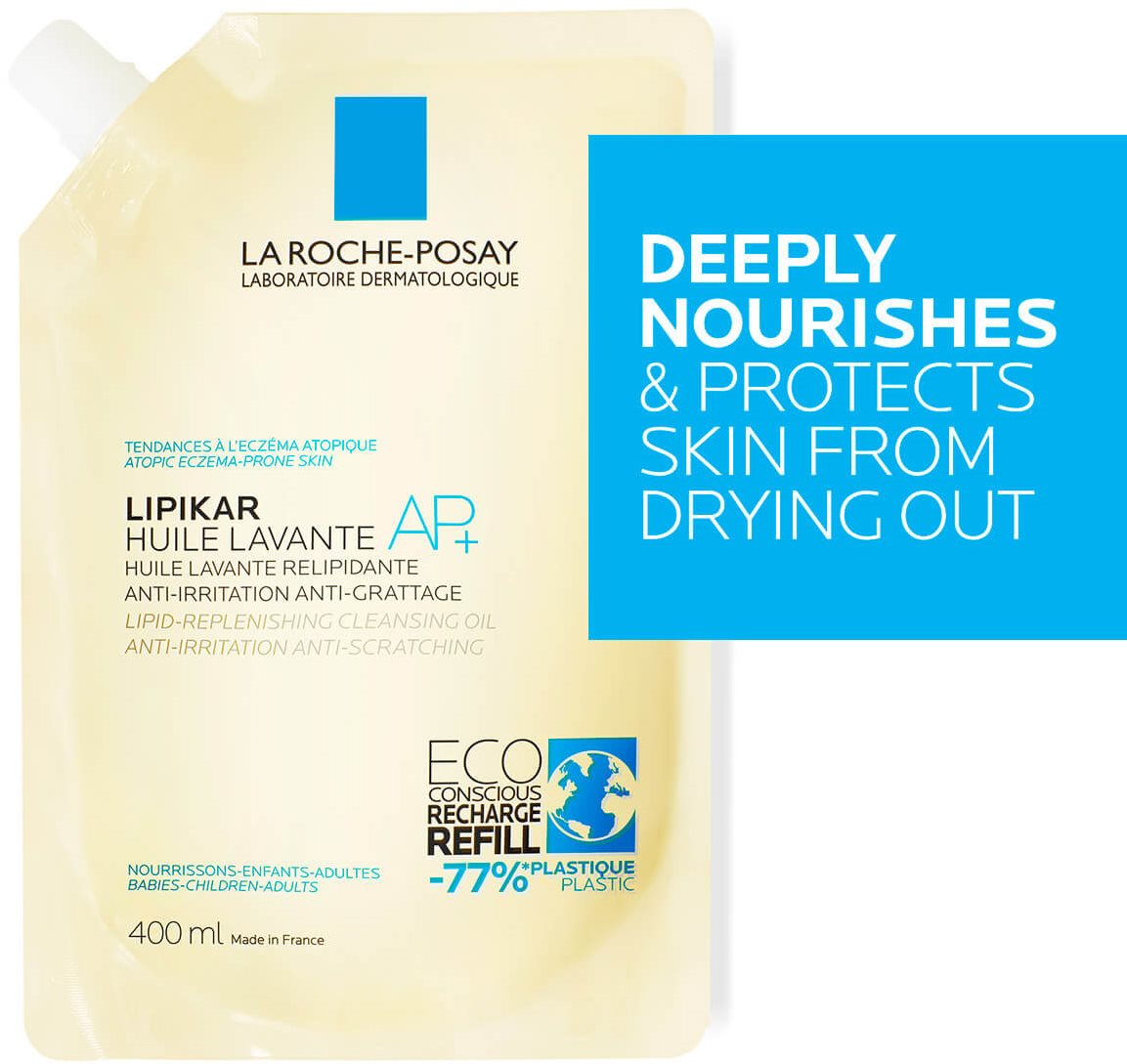 LA ROCHE-POSAY Lipikar Olej AP+ náhradná náplň 400 ml Sprchový olej
