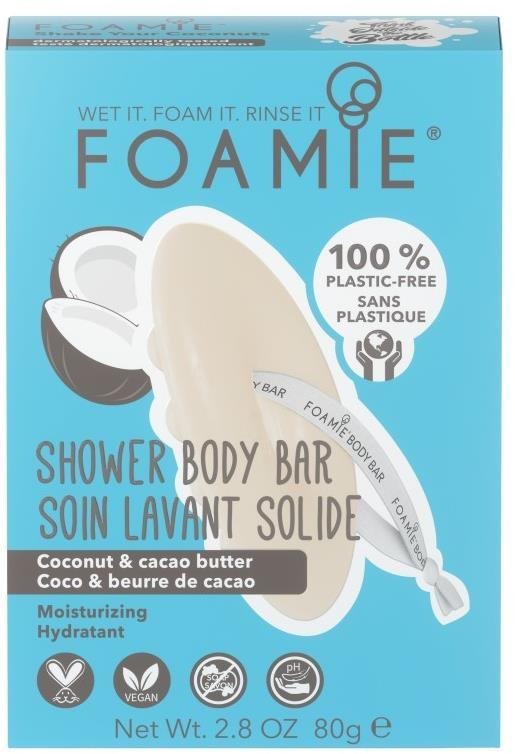 FOAMIE Shower Body Bar Shake Your Coconuts 80 g Tuhé mydlo