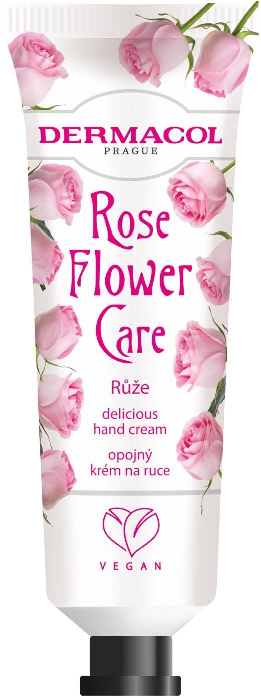 DERMACOL Flower Care Ruža, 30 ml Krém na ruky