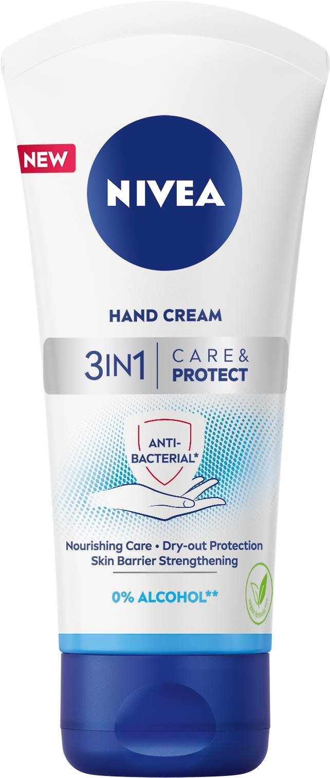 NIVEA 3 v 1 Protect Hand Creme 75 ml Krém na ruky