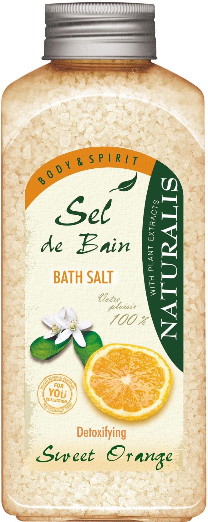 NATURALIS Kúpeľová soľ Sweet Orange 1000 g Soľ do kúpeľa