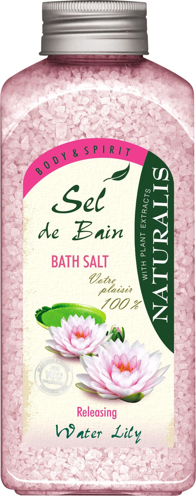 NATURALIS Kúpeľová soľ Water Lily 1000 g Soľ do kúpeľa