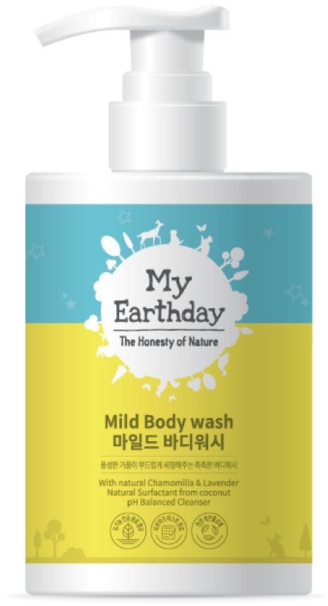 MY EARTHDAY Jemný telový umývací gél 300 ml Detský sprchový gél