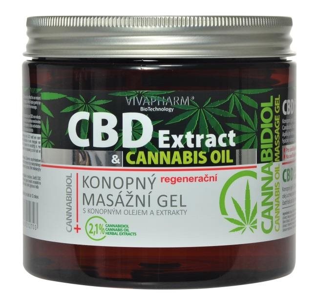 VIVACO CBD Extract Regenerační masážní gel s konopným olejem 650 ml...