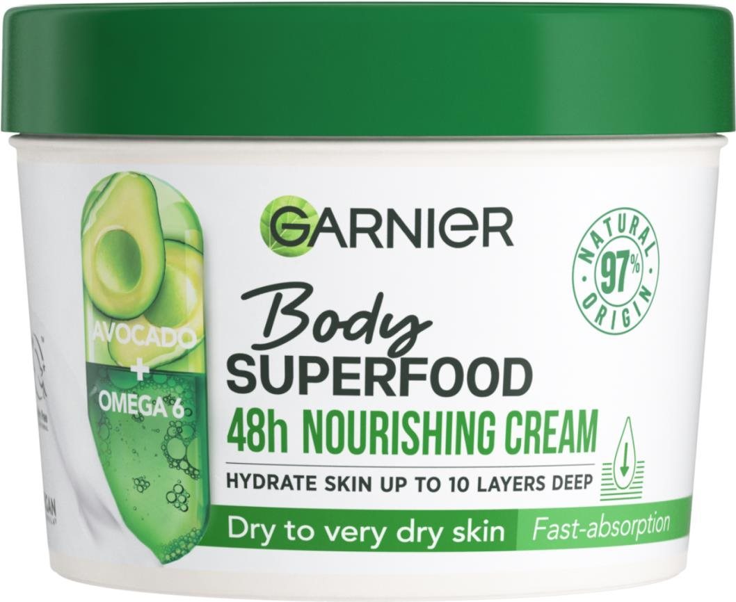GARNIER Body Superfood telový krém s avokádom 380 ml Telový krém