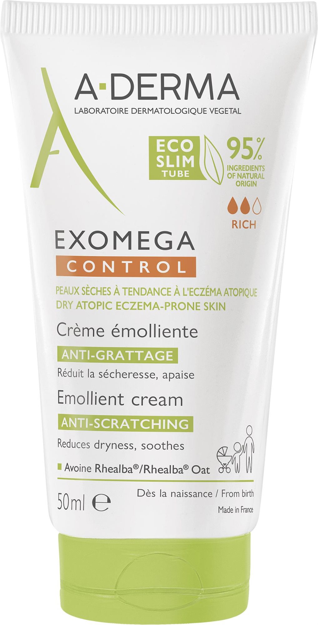 A-DERMA Exomega Control Emolliens krém atópiára hajlamos, száraz...
