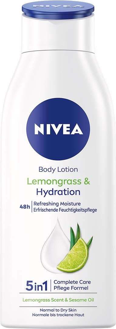 NIVEA Telové mlieko Lemongrass 400 ml Telový krém