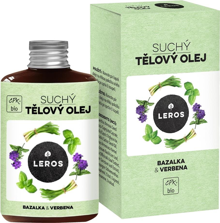 LEROS Száraz testolaj Bazsalikom & Verbéna 100 ml Masszázsolaj