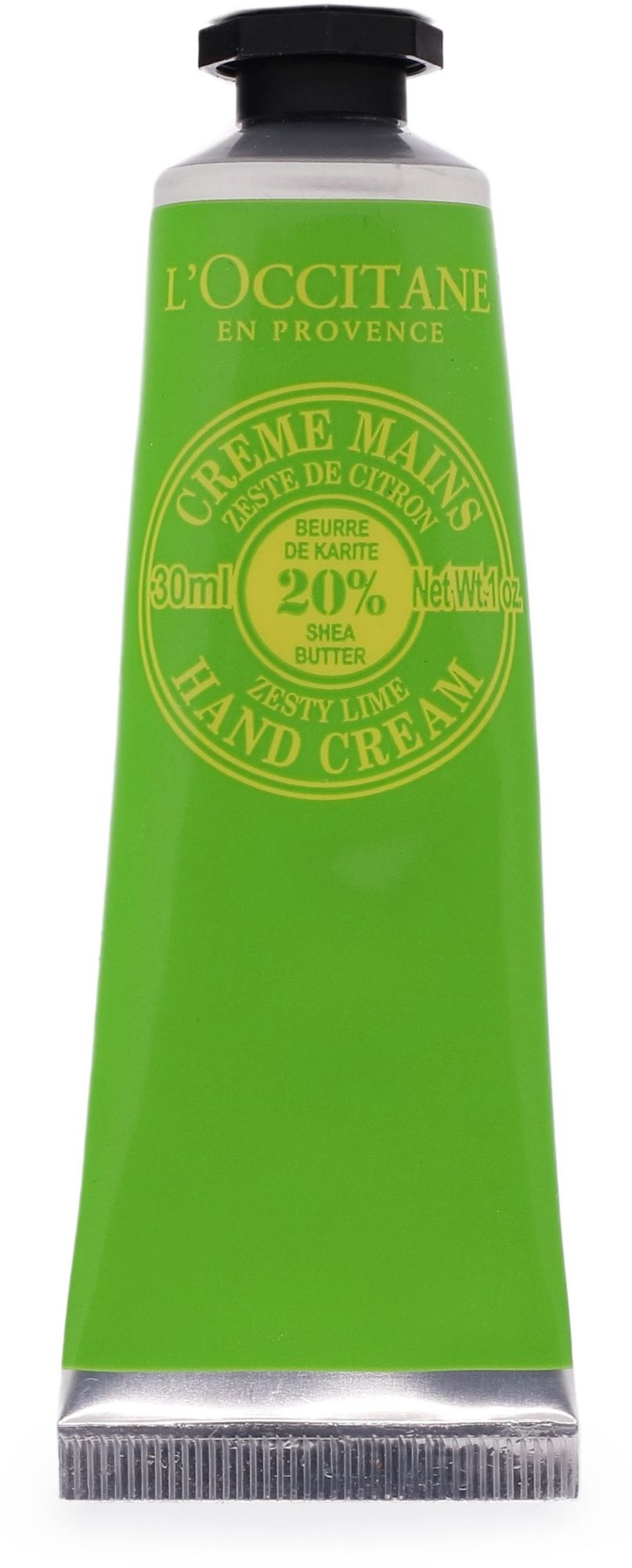 L'OCCITANE Shea Butter 20% Zesty Lime Hand Cream, 30ml Kézkrém