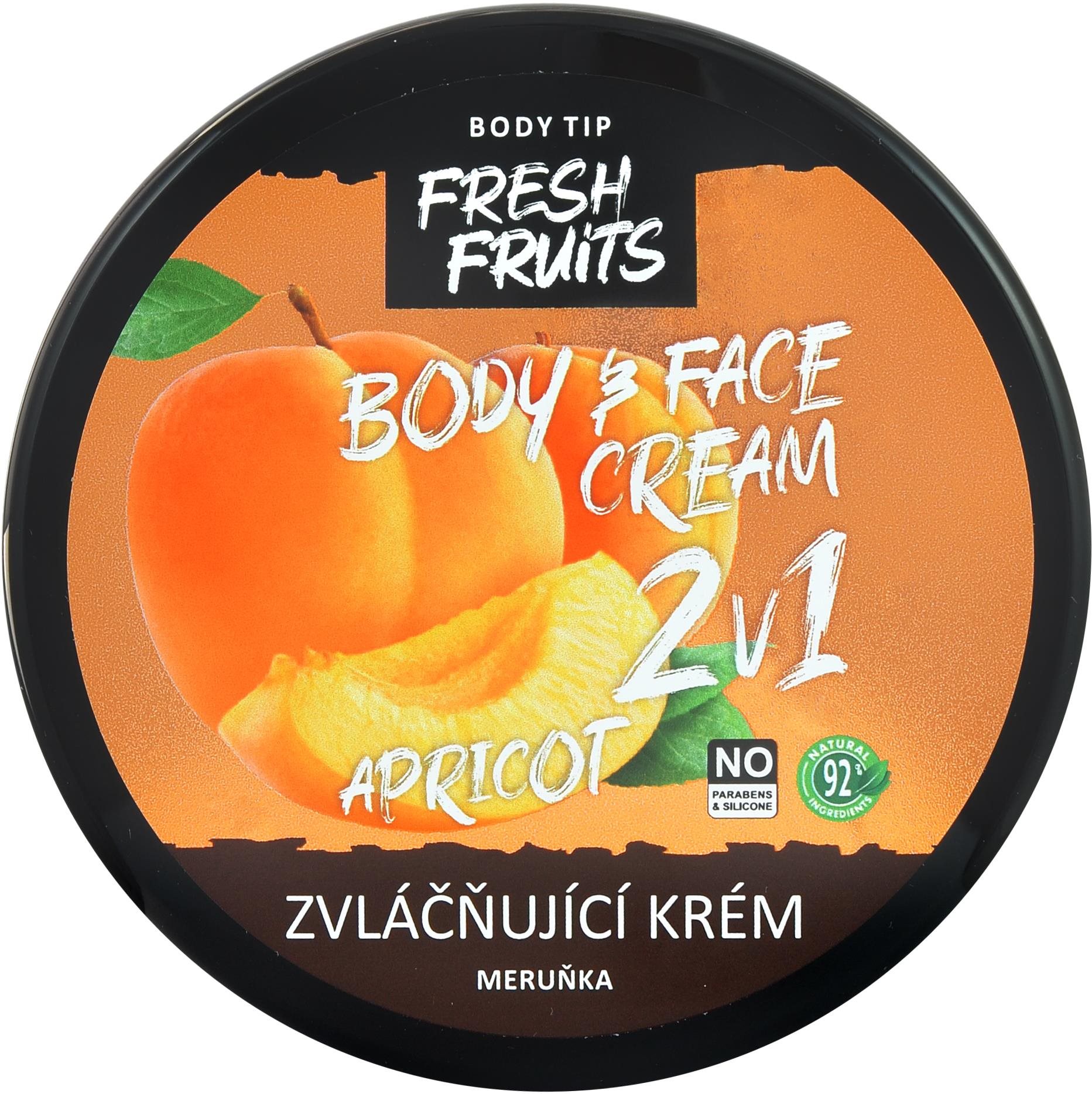 VIVACO Body Tip Fresh Meruňka Zvláčňující krém na obličej a Tělo...