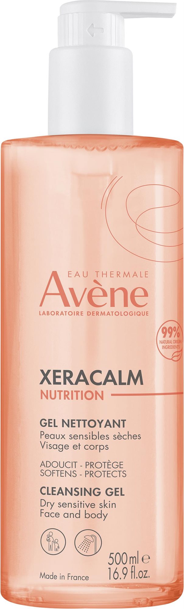 AVENE XeraCalm Nutrition 500ml Arctisztító gél