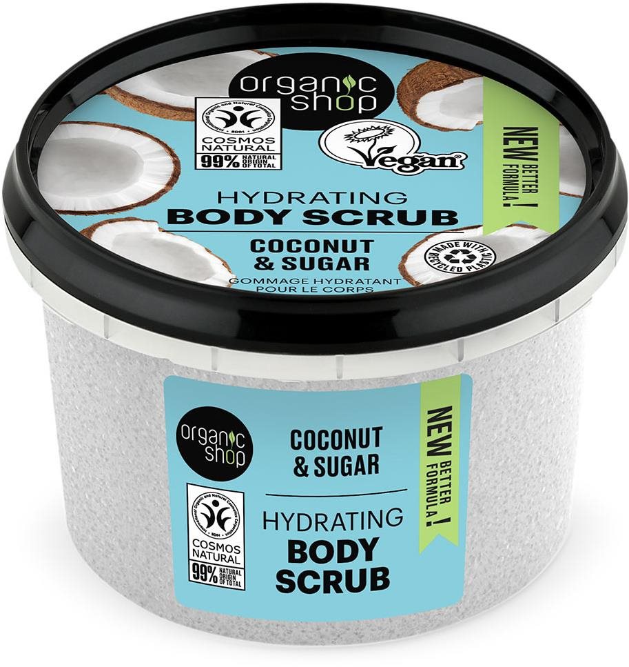 ORGANIC SHOP Kokos a cukor 250 ml Peeling na telo