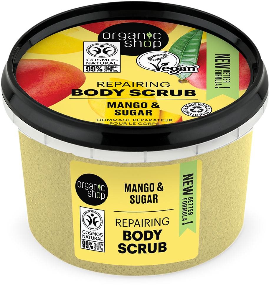 ORGANIC SHOP Mango a cukor 250 ml Peeling na telo