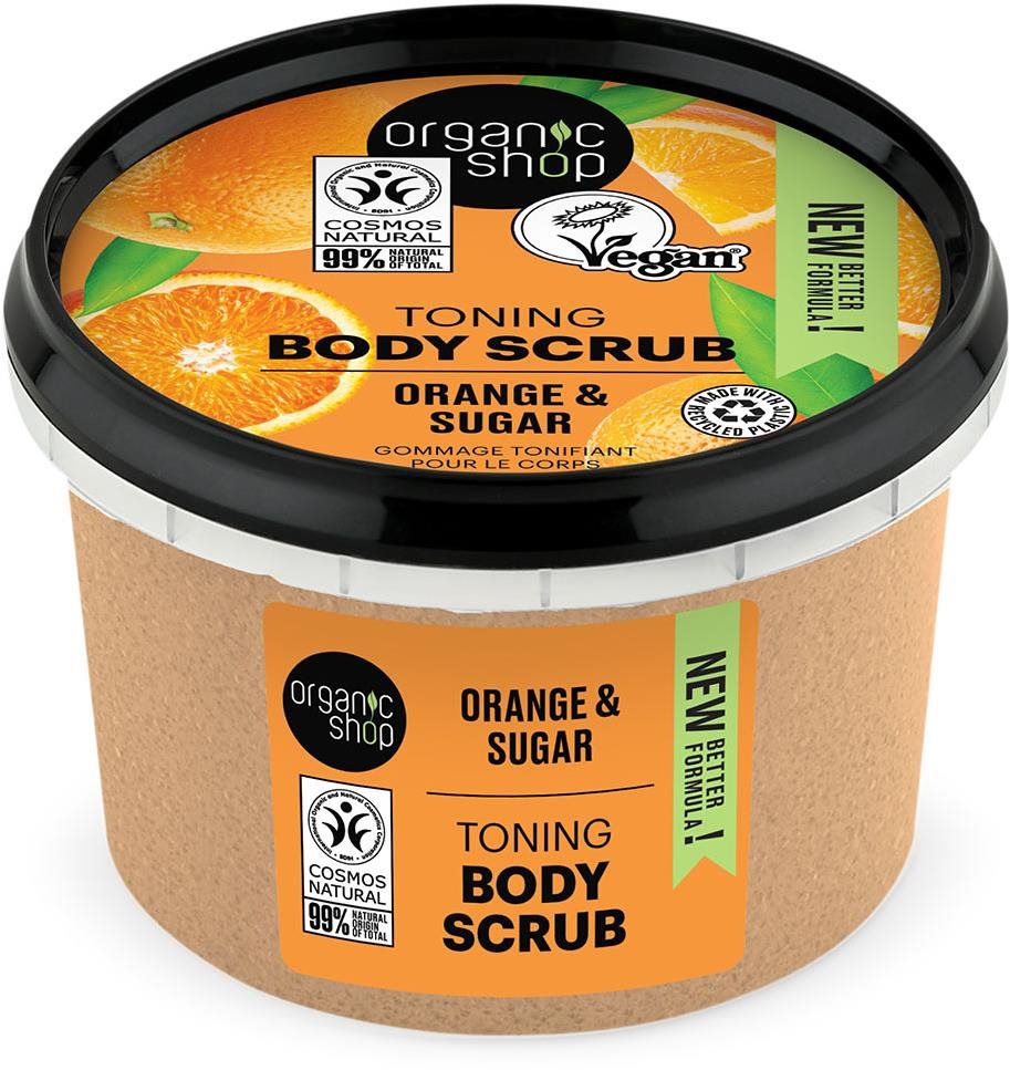 ORGANIC SHOP Pomaranč a cukor 250 ml Peeling na telo