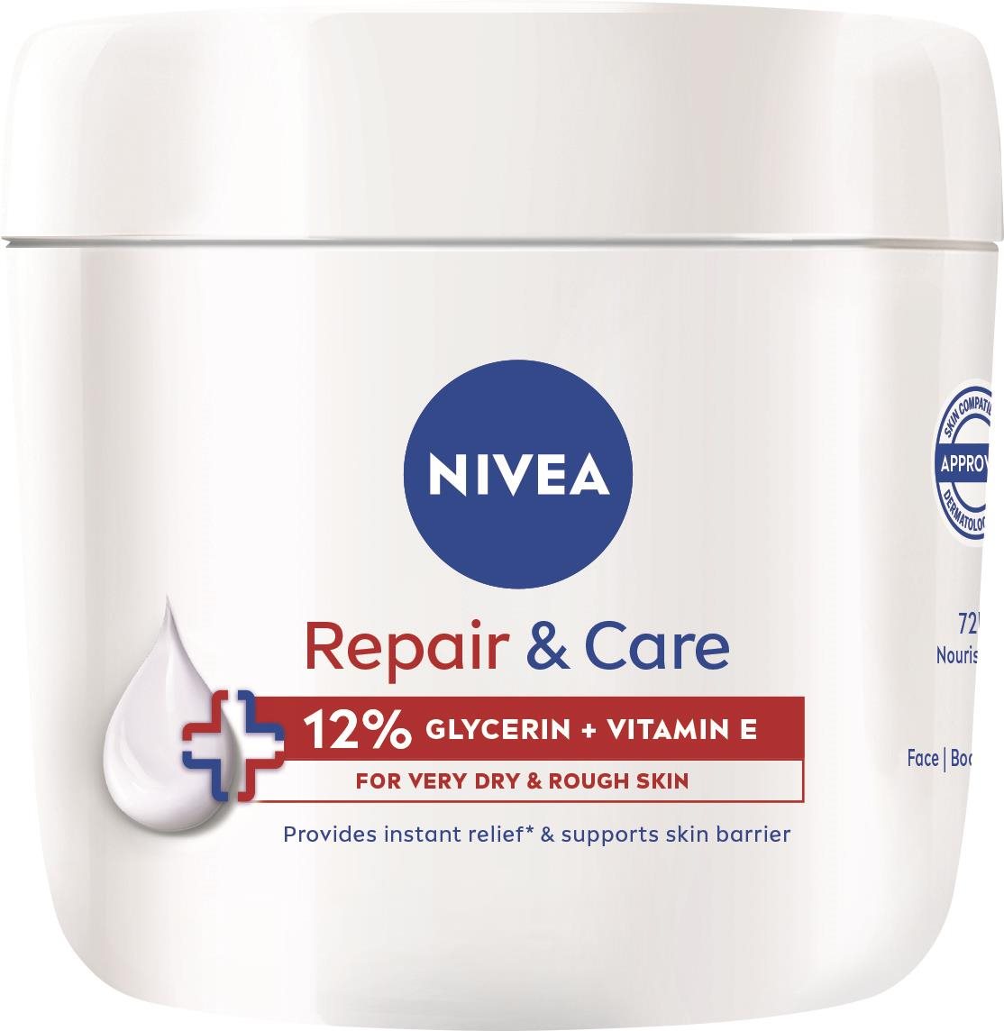 NIVEA Repair & Care cream 400 ml Telový krém
