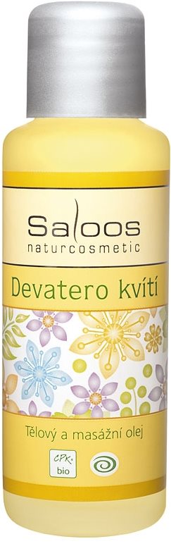 SALOOS Bio Telový a masážny olej Deväť kvetov 50 ml Masážny olej