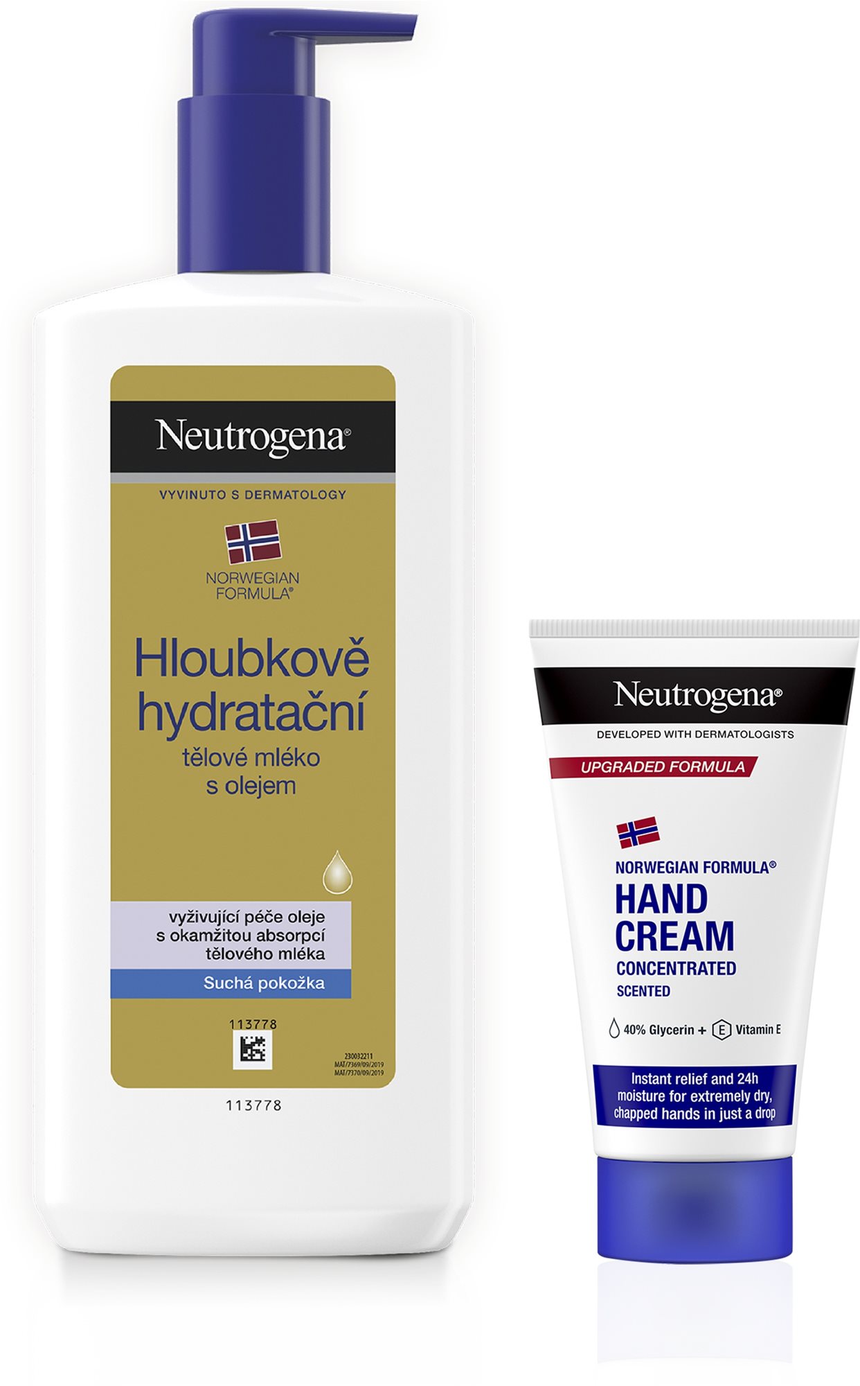 NEUTROGENA Tápláló kéz- és testápoló szett 475 ml Kozmetikai szett