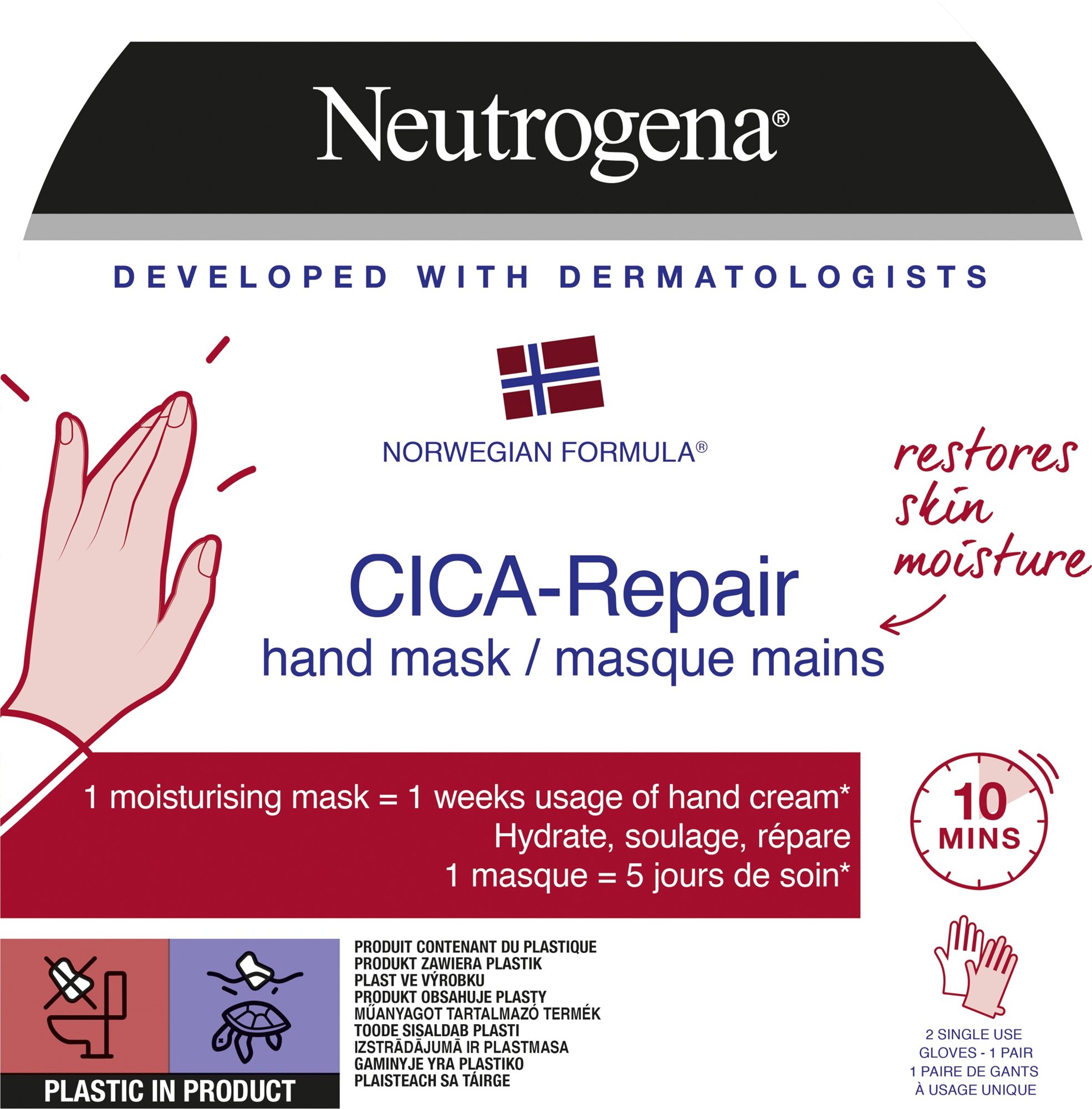NEUTROGENA CICA- Repair Hand Mask Kézmaszk