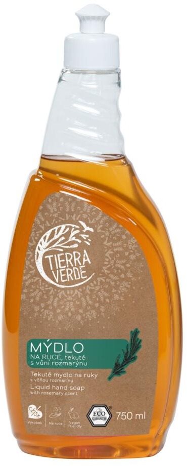 TIERRA VERDE Tekuté mydlo na ruky Rozmarín 750 ml Tekuté mydlo