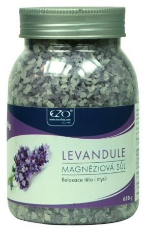 EZO Živá magnéziová soľ Levanduľa 650 g Soľ do kúpeľa