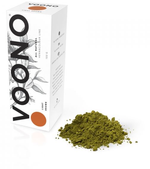 VOONO Light brown 100 g Henna na vlasy