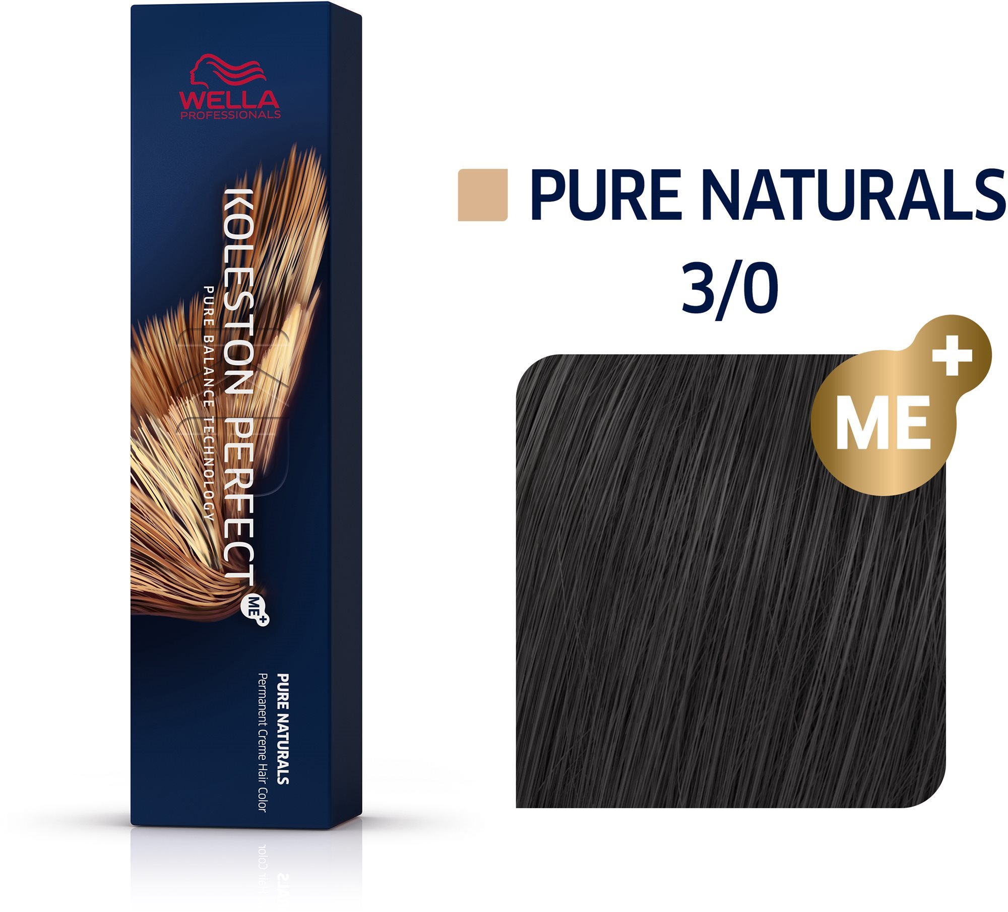 WELLA PROFESSIONALS Koleston Perfect Pure Naturals 3/0 60 ml Farba...