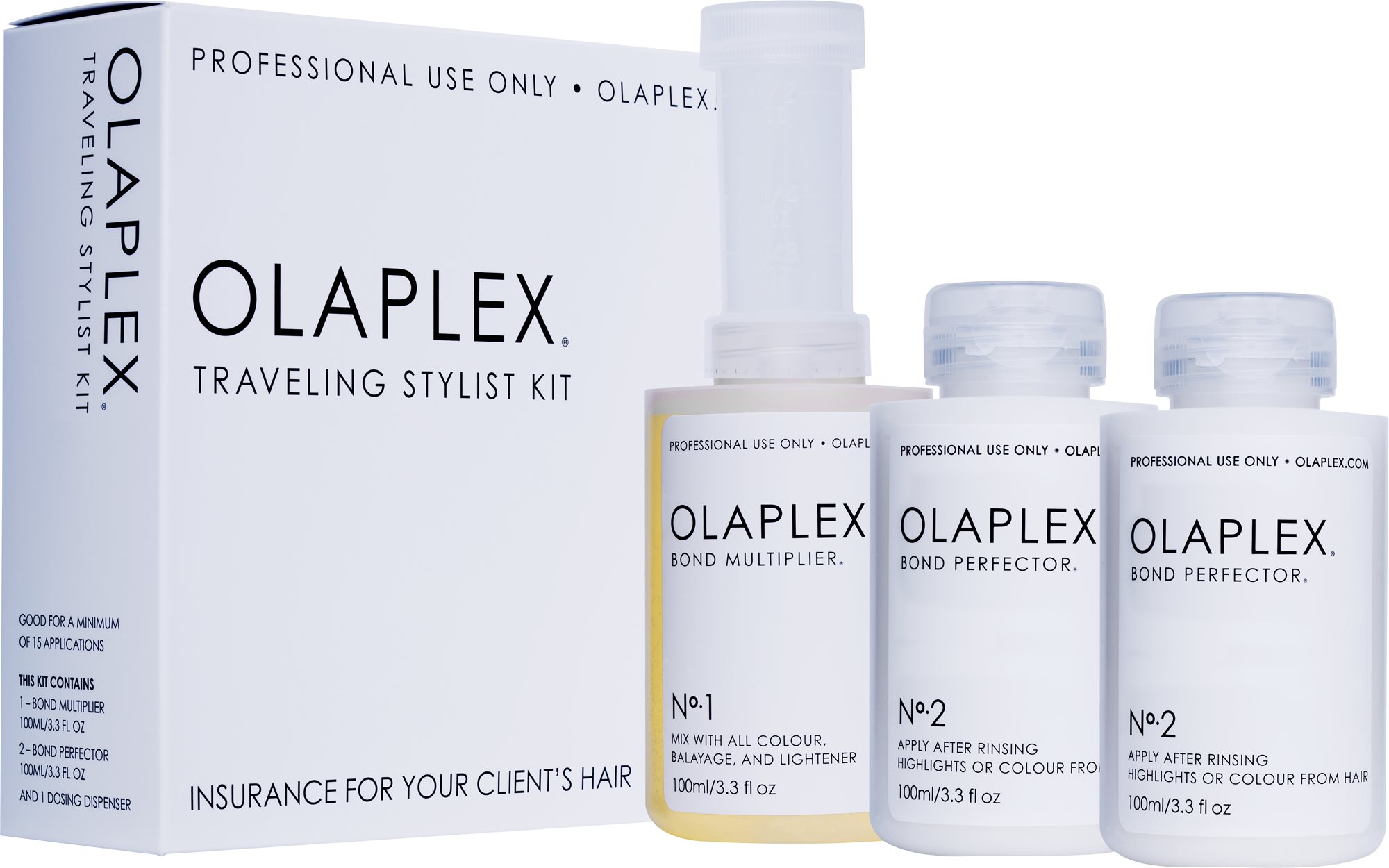 OLAPLEX Traveling Stylist Kit  (3× 100 ml) Sada vlasovej kozmetiky