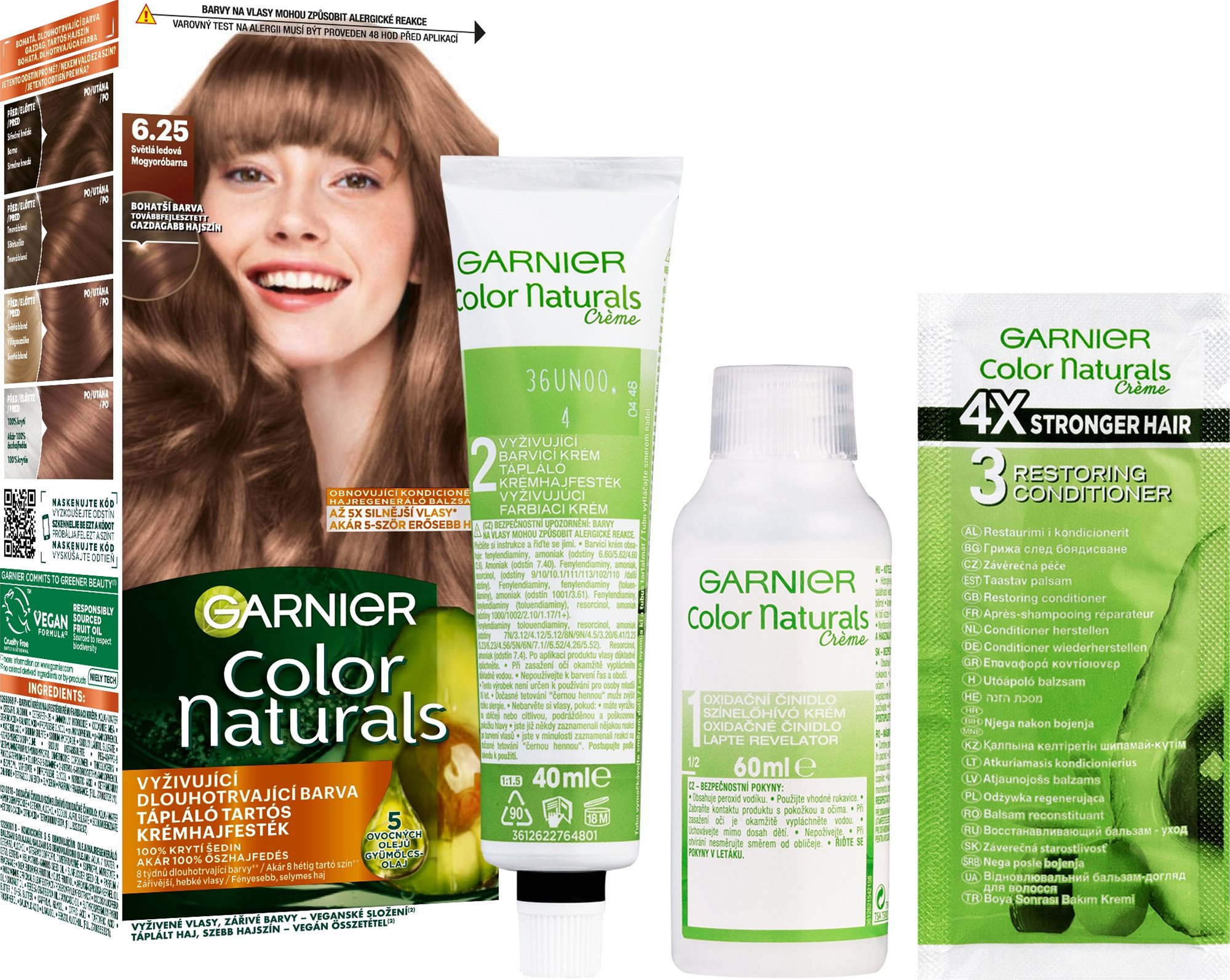 Garnier Color Naturals permanentná farba na vlasy 6.25 Svetlá...