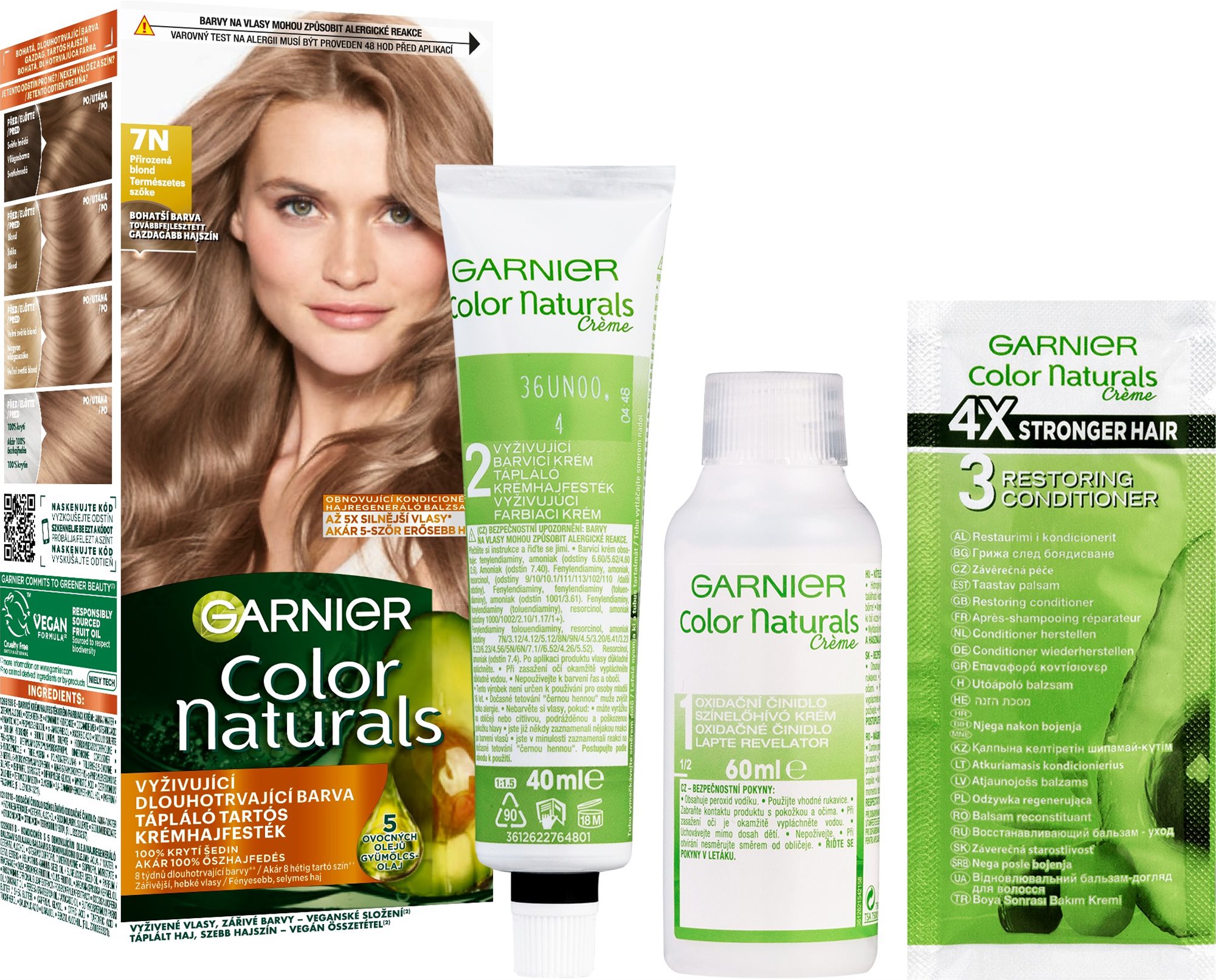 Garnier Color Naturals permanentná farba na vlasy 7N Prirodzená...