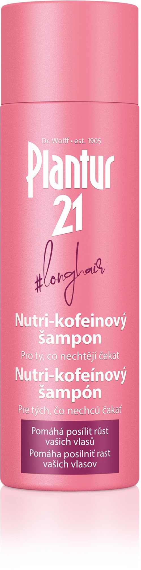 PLANTUR21 Nutri-kofein Shampoo #longhair 200 ml Šampón