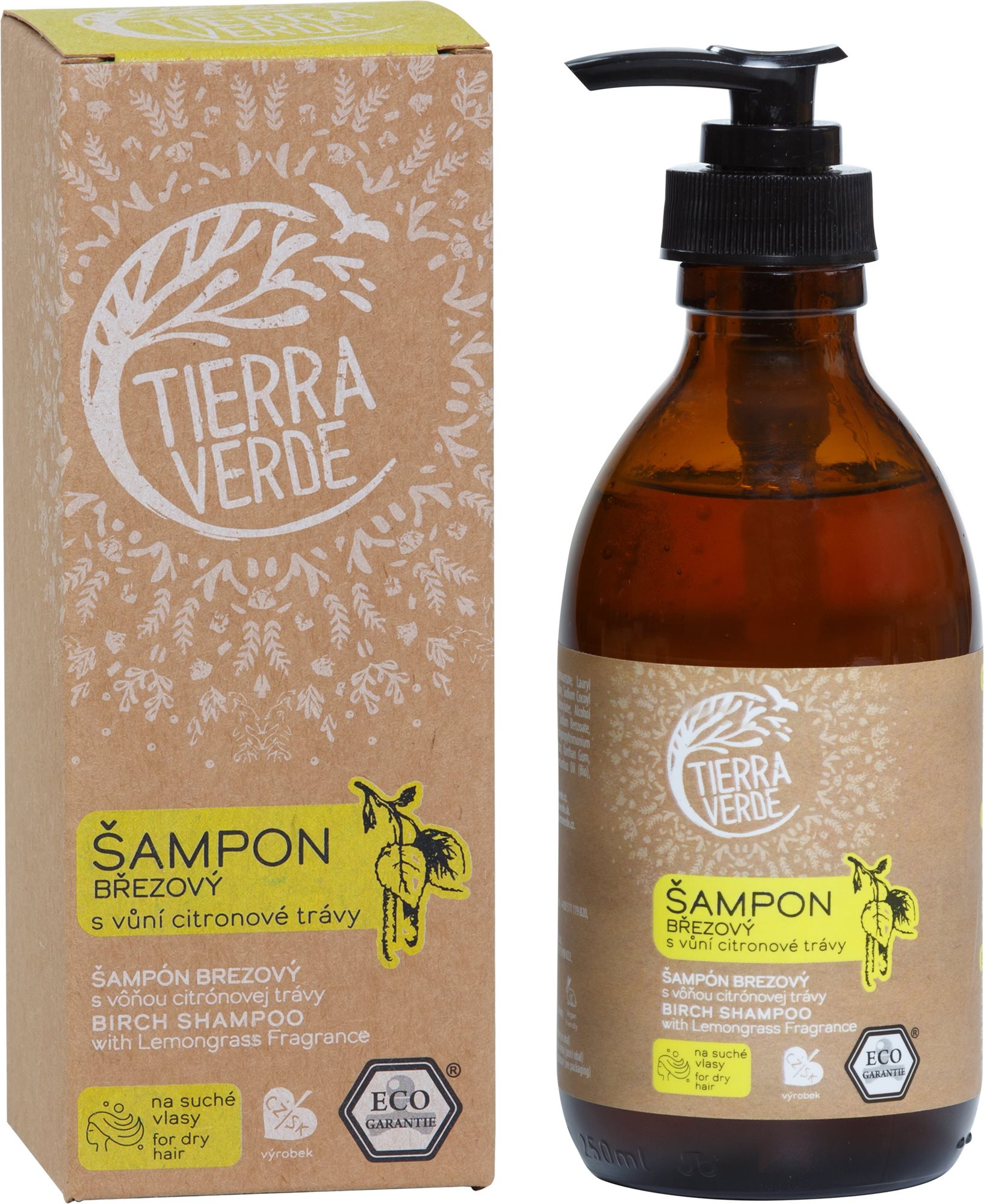 TIERRA VERDE Šampón Brezový s vôňou citrónovej trávy 230 ml...