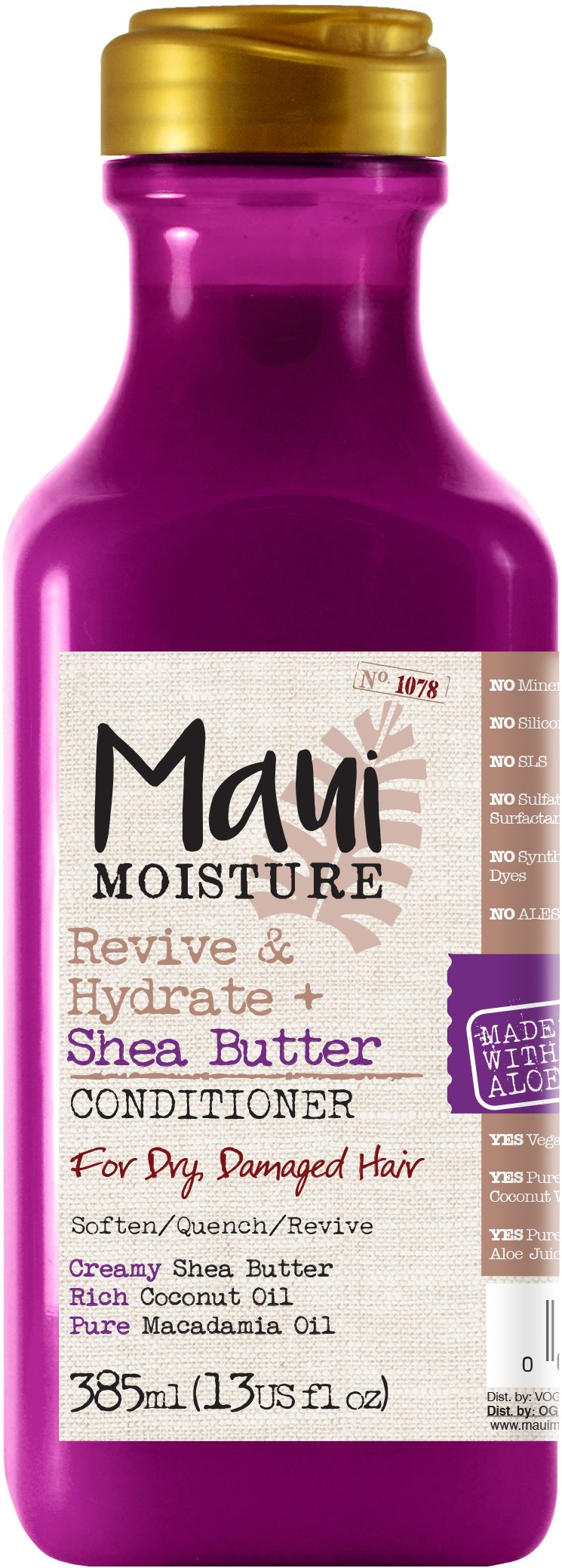 MAUI MOISTURE Shea Butter Dry and Damaged Hair Conditioner 385 ml...