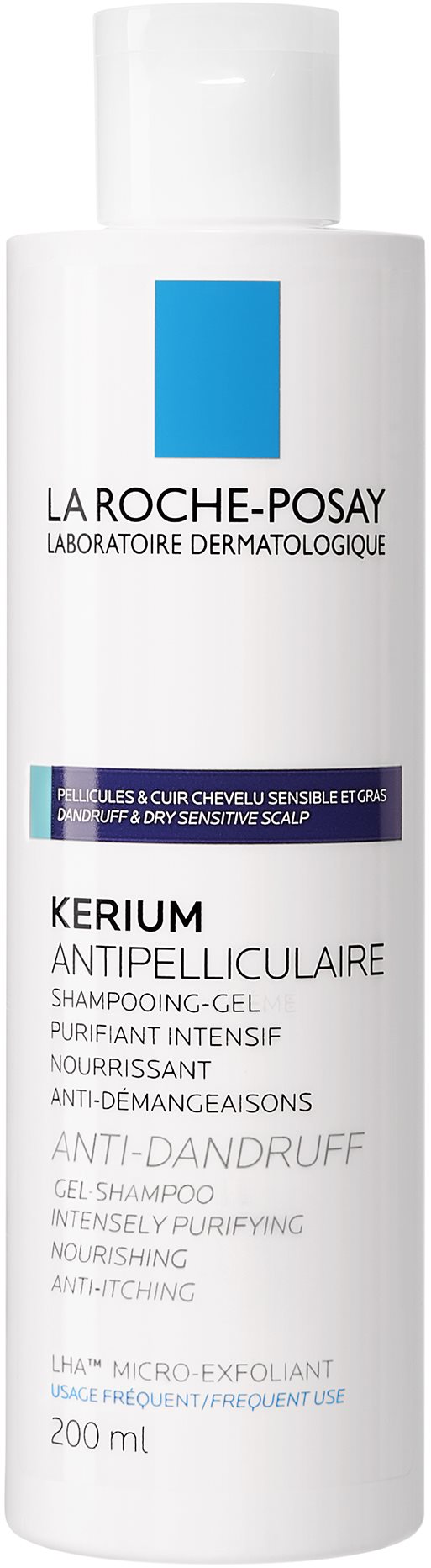 LA ROCHE-POSAY Kerium Anti-Dandruff Gel Shampoo 200 ml Šampón