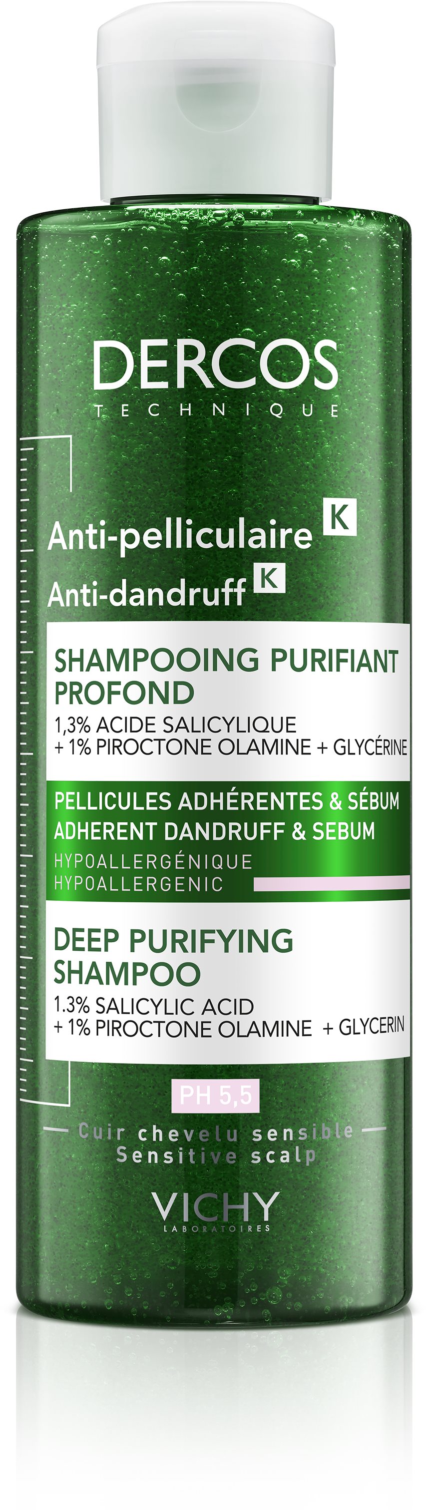 VICHY DERCOS K Deep Purifying Shampoo 250 ml Šampón