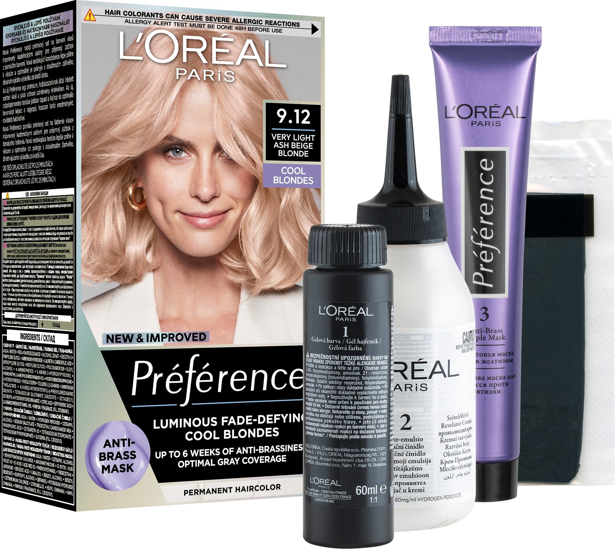 ĽORÉAL PARIS Préférence 9.12 Siberia Studená veľmi svetlá blond...