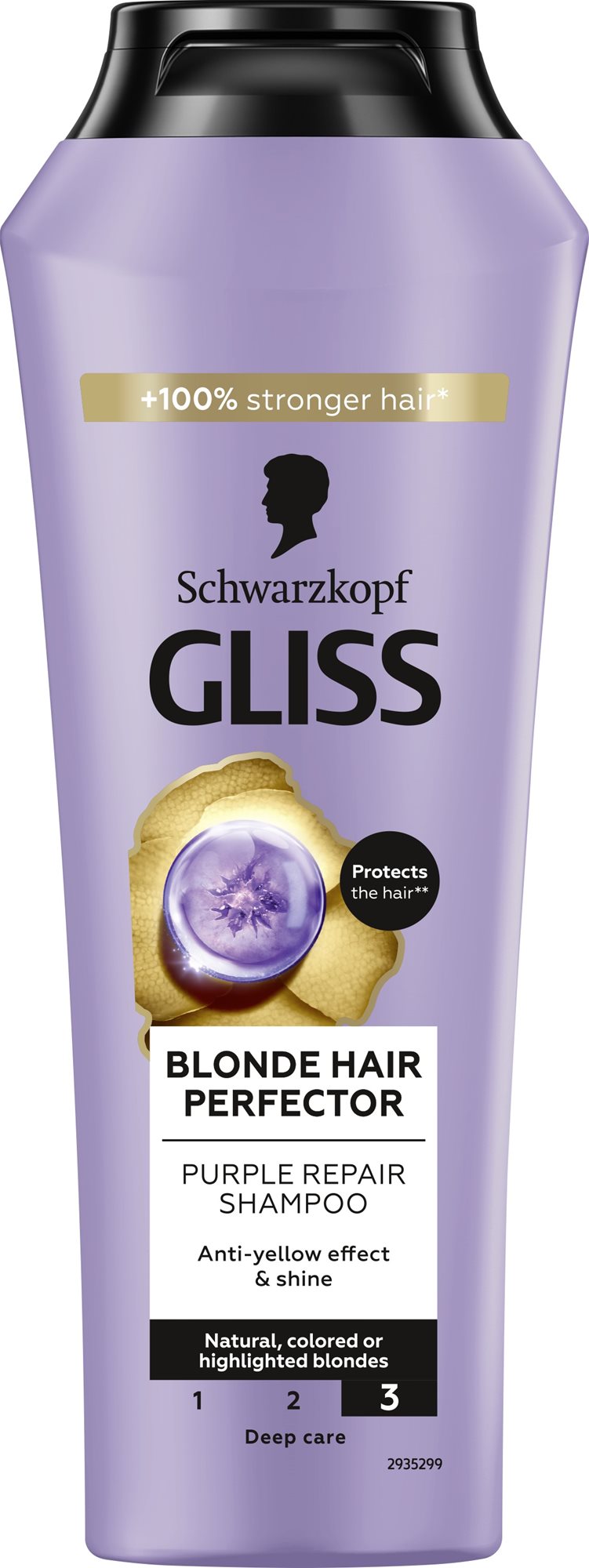 SCHWARZKOPF Gliss Blonde Perfector - regeneráló, 250ml Sampon