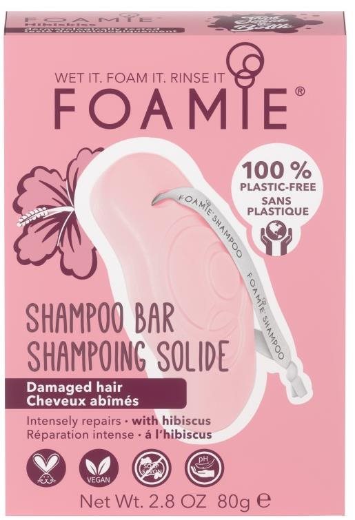 FOAMIE Shampoo Bar Hibiskiss 80 g Tuhý šampón