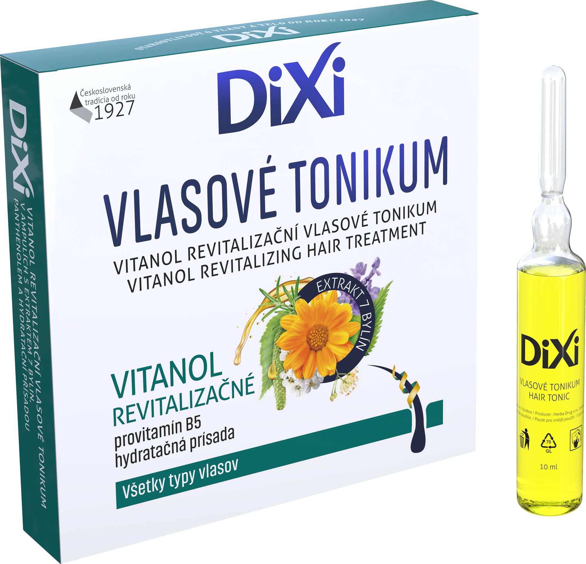 DIXI Vitanol vlasové tonikum revitalizačné – ampulka 6× 10 ml...