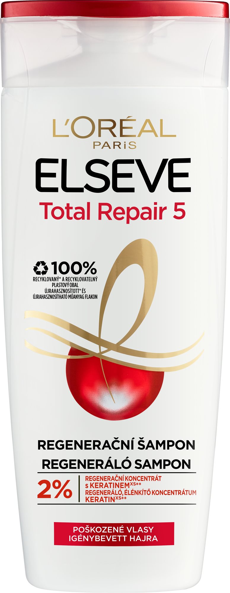 ĽORÉAL PARIS Elseve Totail Repair 5, šampón, 250 ml Šampón
