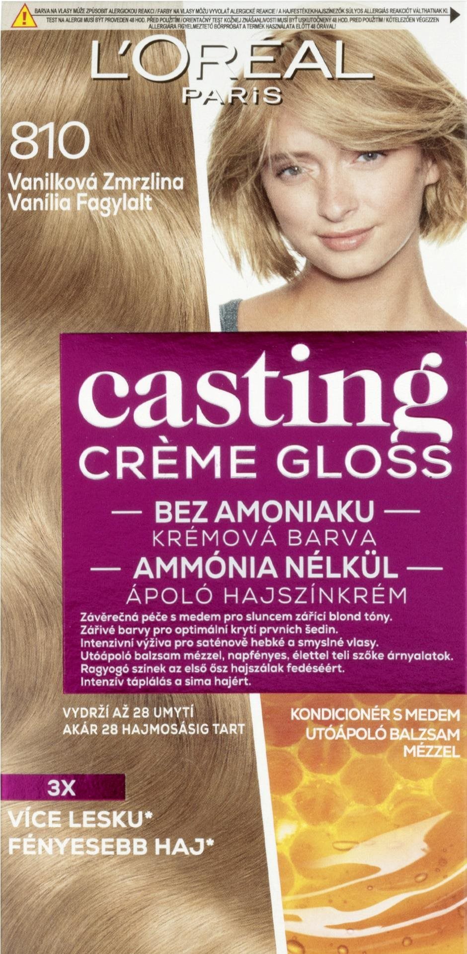 ĽORÉAL PARIS Casting Creme Gloss krémová semi-permanentná farba 810...