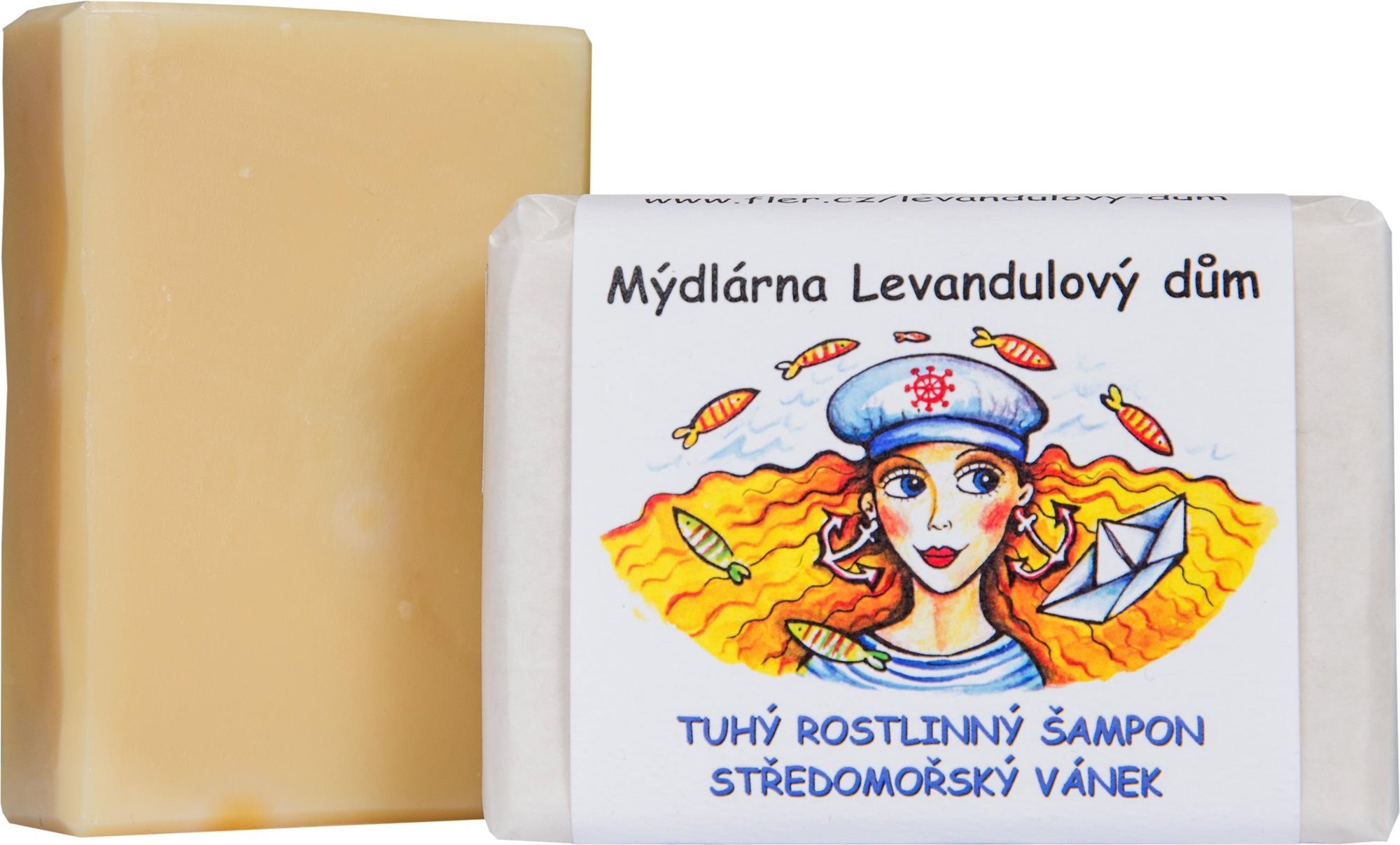 LEVANDULOVÝ DŮM Tuhý šampon Středomořský vánek 120 g Tuhý šampon