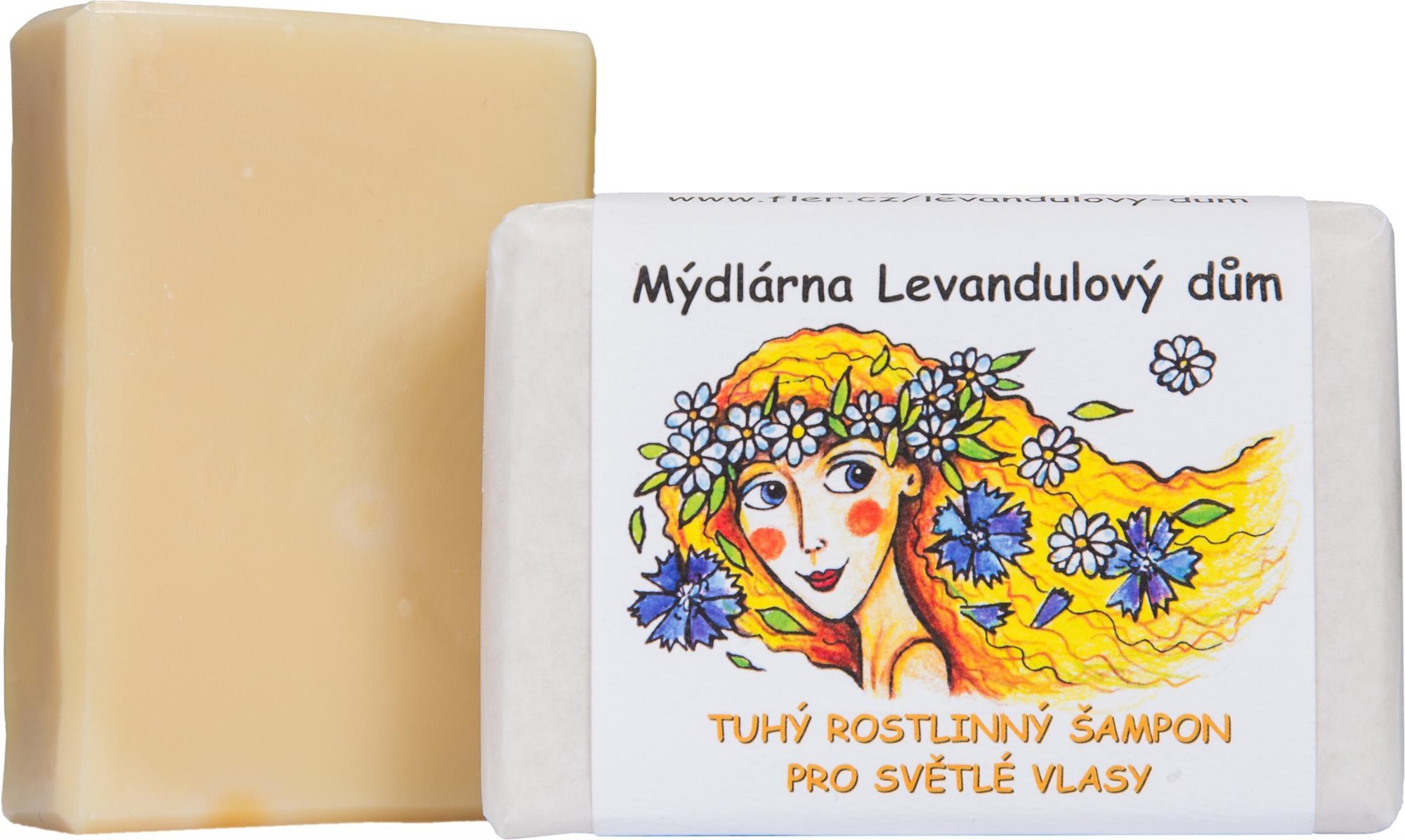 LEVANDULOVÝ DŮM Tuhý šampon pro světlé vlasy 120 g Tuhý šampon